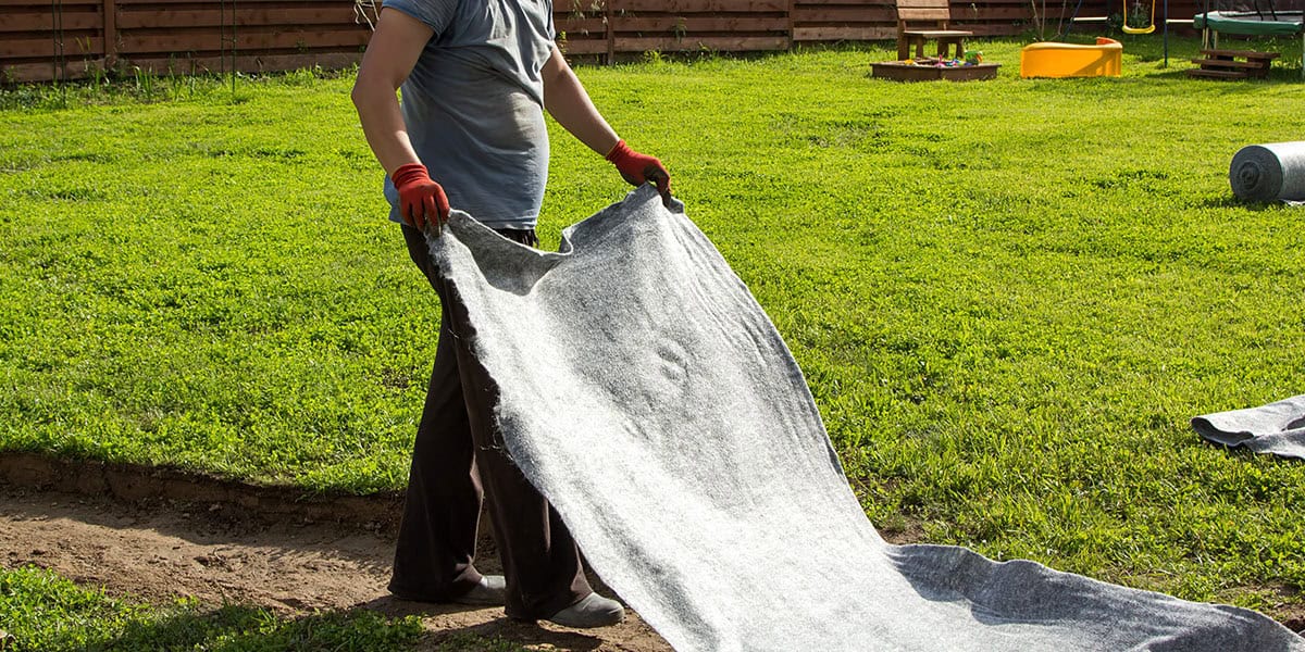 Tissu géotextile pour gazon synthétique – rouleau de fabric pour installation